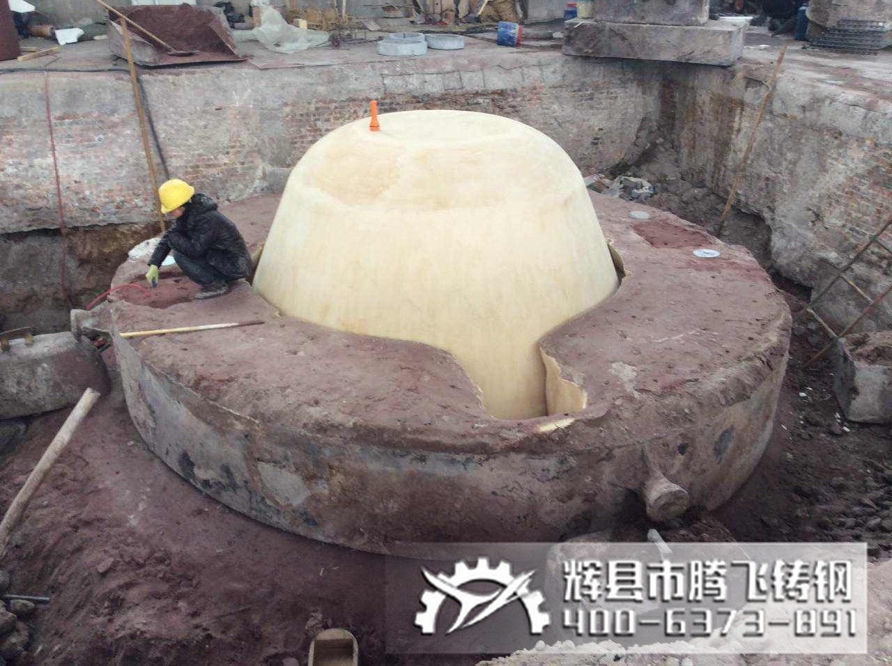 騰飛鑄鋼渣罐造型現場